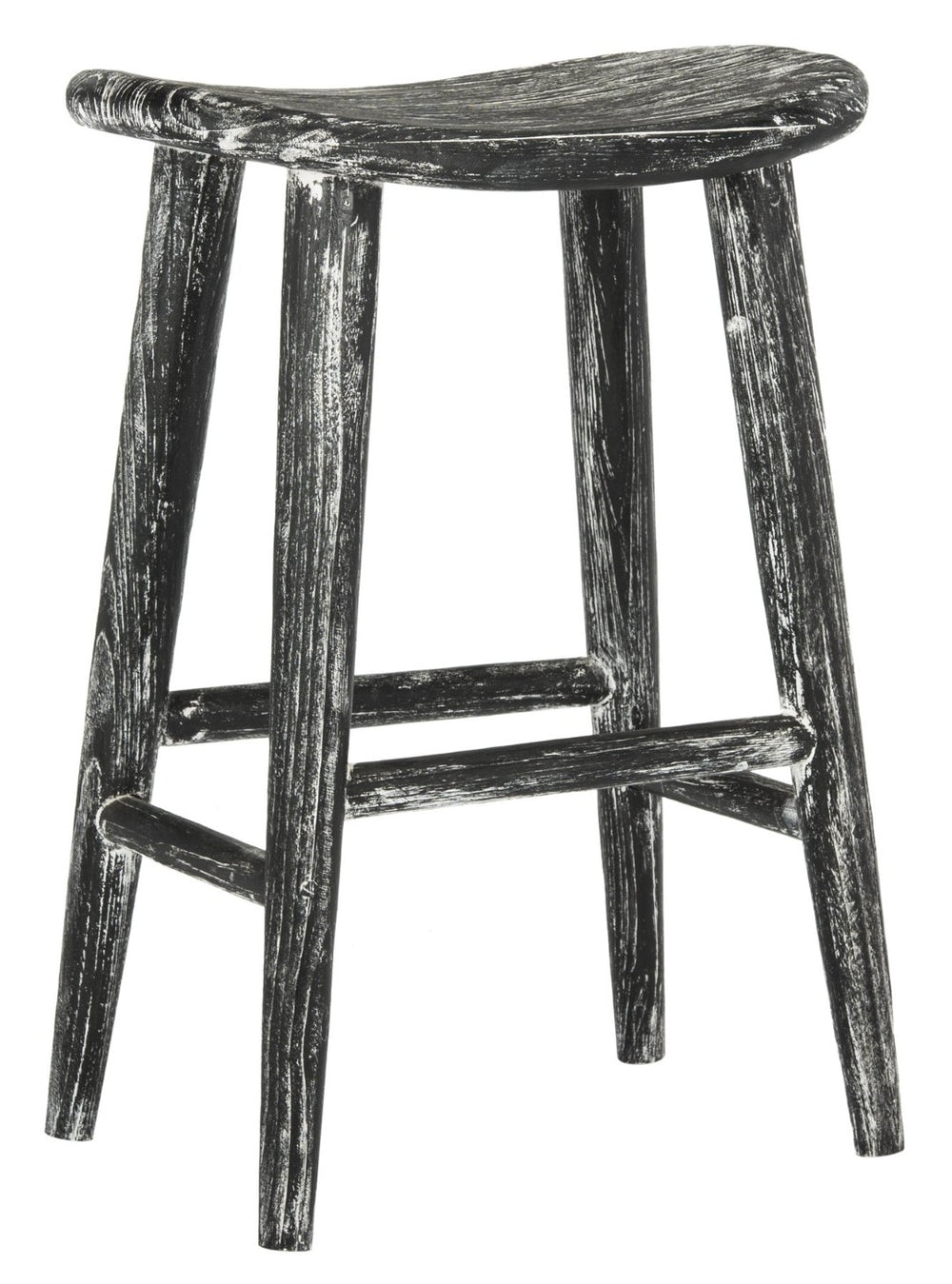Safavieh Colton Rustic Counter Stool - Wabi Sabi Inspired, Distressed Sungkai Wood, Ideal For Modern Spaces BST1000A