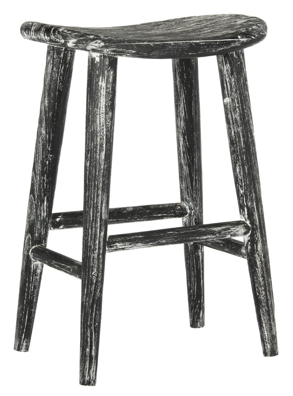 Safavieh Colton Rustic Counter Stool - Wabi Sabi Inspired, Distressed Sungkai Wood, Ideal For Modern Spaces BST1000A