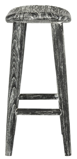 Safavieh Colton Rustic Counter Stool - Wabi Sabi Inspired, Distressed Sungkai Wood, Ideal For Modern Spaces BST1000A