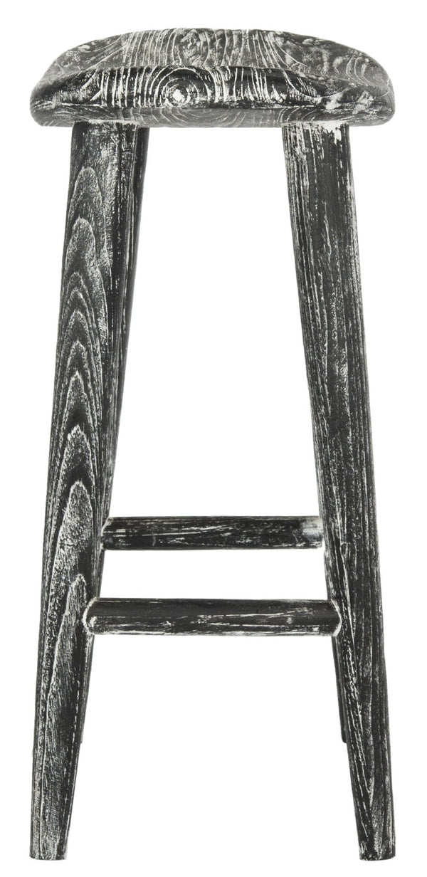 Safavieh Colton Rustic Counter Stool - Wabi Sabi Inspired, Distressed Sungkai Wood, Ideal For Modern Spaces BST1000A
