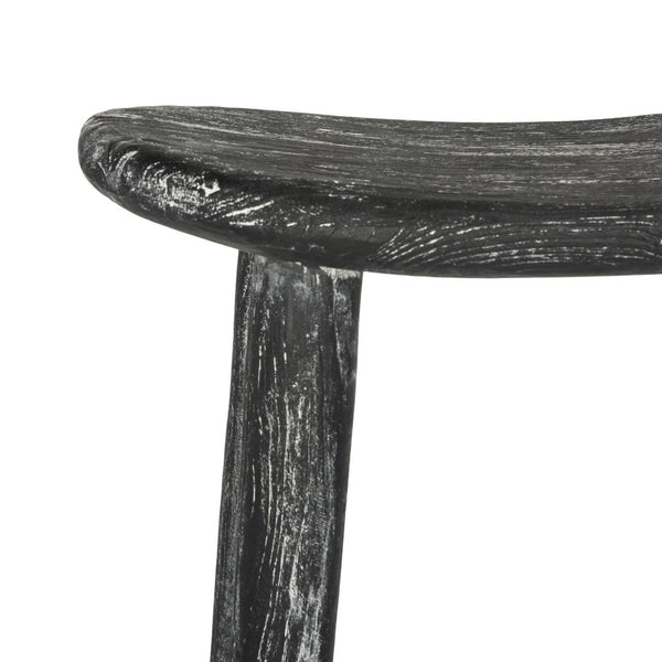 Safavieh Colton Wood Bar Stool - Rustic Wabi Sabi Design, Vintage Distressed Finish, Perfect For Any Space BST1001A