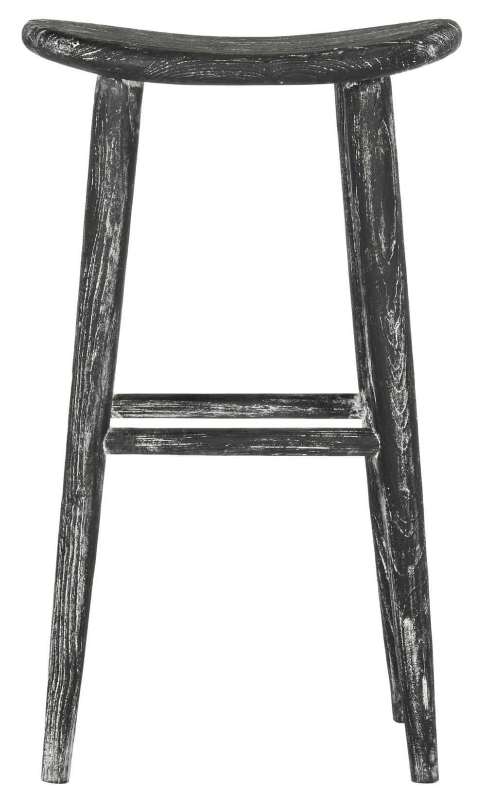 Safavieh Colton Wood Bar Stool - Rustic Wabi Sabi Design, Vintage Distressed Finish, Perfect For Any Space BST1001A