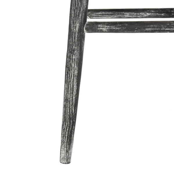 Safavieh Colton Wood Bar Stool - Rustic Wabi Sabi Design, Vintage Distressed Finish, Perfect For Any Space BST1001A
