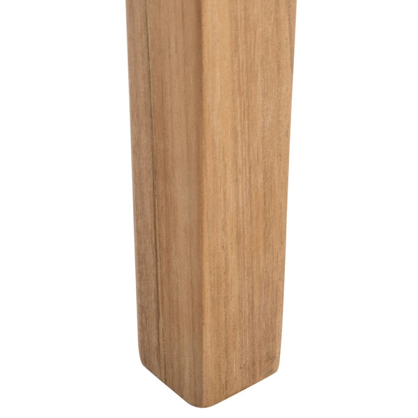 Safavieh Capri Counter Stool - Coastal-Inspired Teak Wood Design With Contemporary Leather Bands For Style Natural Teak / White Leather BST1009A