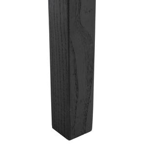 Safavieh Capri Counter Stool - Coastal-Inspired Teak Wood Design With Contemporary Leather Bands For Style Black / Black Leather BST1009B