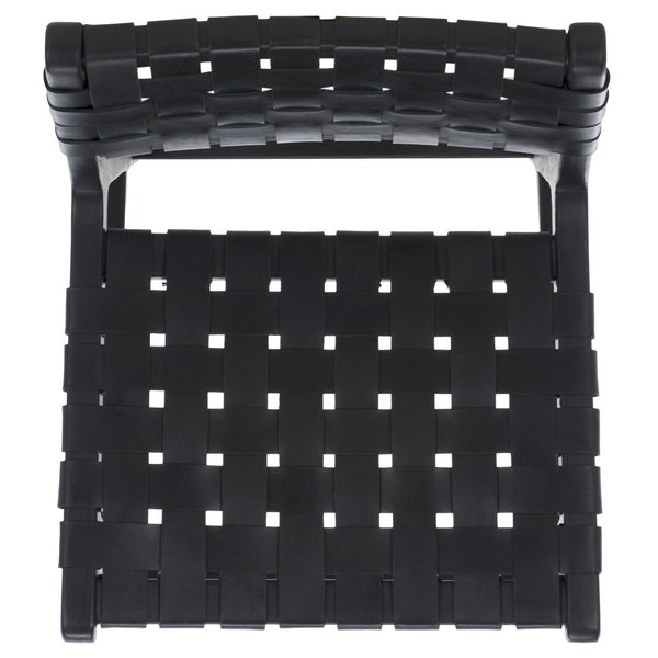 Safavieh Adah Leather Bar Stool Black BST1014G