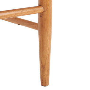 Safavieh Kaleo Woven Leather Counter Stool - Mid-Century Scandinavian Design For Stylish Dining Spaces White/Natural BST1016A