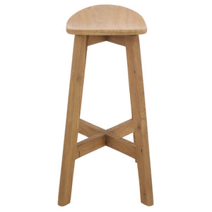 Safavieh Rancho Natural Teak Counter Stool Sustainably Crafted for Kitchen Island or Bar BST1018A