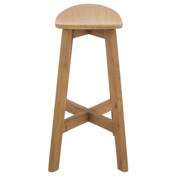 Safavieh Rancho Natural Teak Counter Stool Sustainably Crafted for Kitchen Island or Bar BST1018A