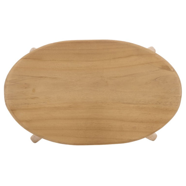 Safavieh Rancho Natural Teak Counter Stool Sustainably Crafted for Kitchen Island or Bar BST1018A
