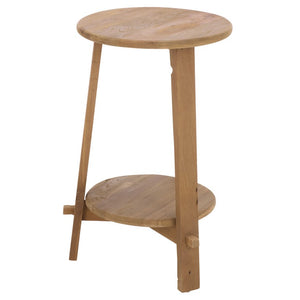 Safavieh Springs Recycled Teak Counter Stool Solid Wood Natural Grain Kitchen Island Seat BST1019A