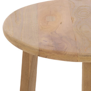 Safavieh Springs Recycled Teak Counter Stool Solid Wood Natural Grain Kitchen Island Seat BST1019A