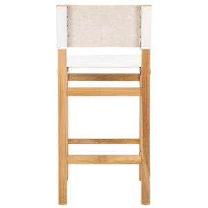 Safavieh Romee Counter Stool White / Natural 18.1" x 19.3" x 37.2"