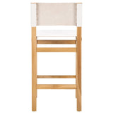 Safavieh Romee Counter Stool White / Natural 18.1" x 19.3" x 37.2"