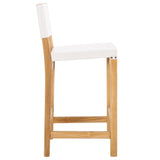 Safavieh Romee Counter Stool White / Natural 18.1" x 19.3" x 37.2"