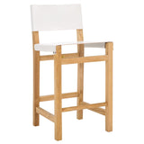 Safavieh Romee Counter Stool White / Natural 18.1" x 19.3" x 37.2"