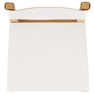 Safavieh Romee Counter Stool White / Natural 18.1" x 19.3" x 37.2"