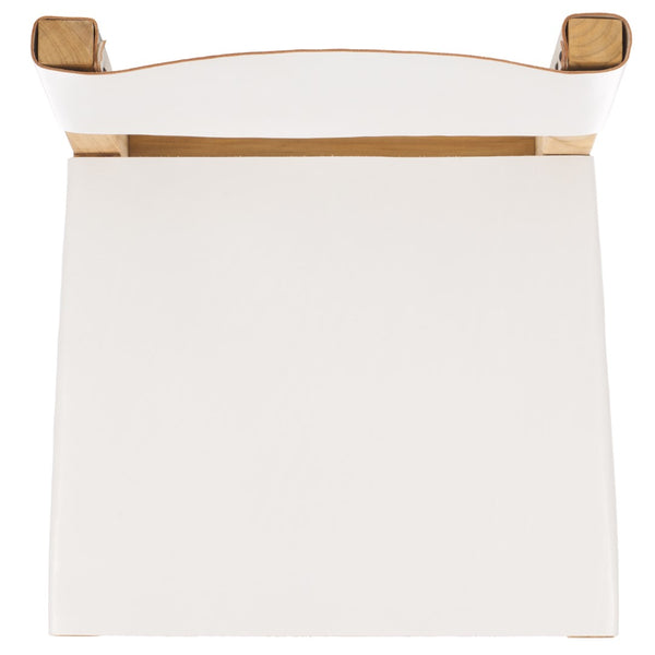 Safavieh Romee Counter Stool White / Natural 18.1" x 19.3" x 37.2"