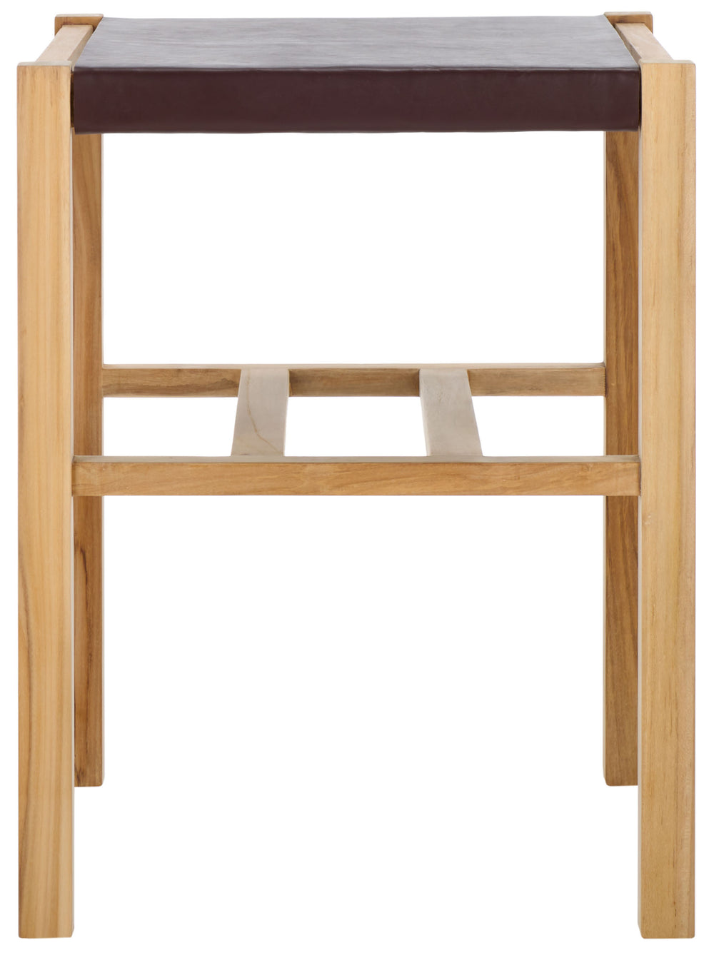 Safavieh  Solana Counter Stool Cognac / Natural 19.7" x 19.9" x 26"