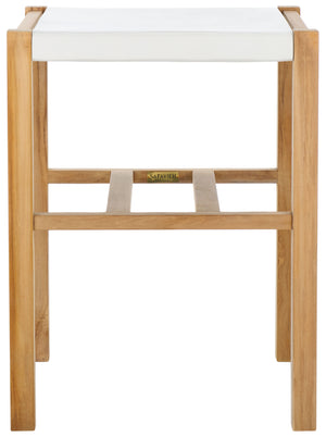 Safavieh  Solana Counter Stool White / Natural 19.5" x 19.5" x 26"