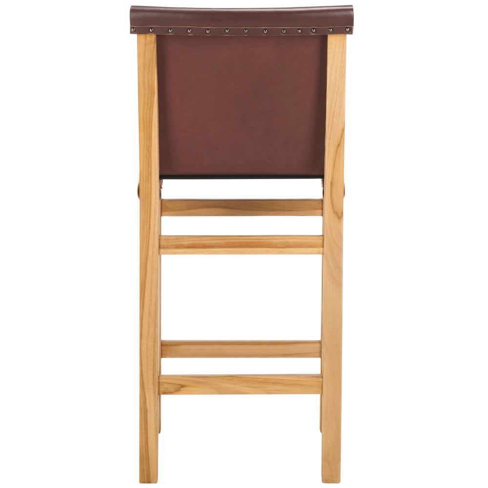 Safavieh Arian  Counter Stool Cognac / Natural 18.5" x 20.9" x 39.8"