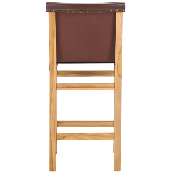 Safavieh Arian  Counter Stool Cognac / Natural 18.5" x 20.9" x 39.8"