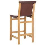 Safavieh Arian  Counter Stool Cognac / Natural 18.5" x 20.9" x 39.8"