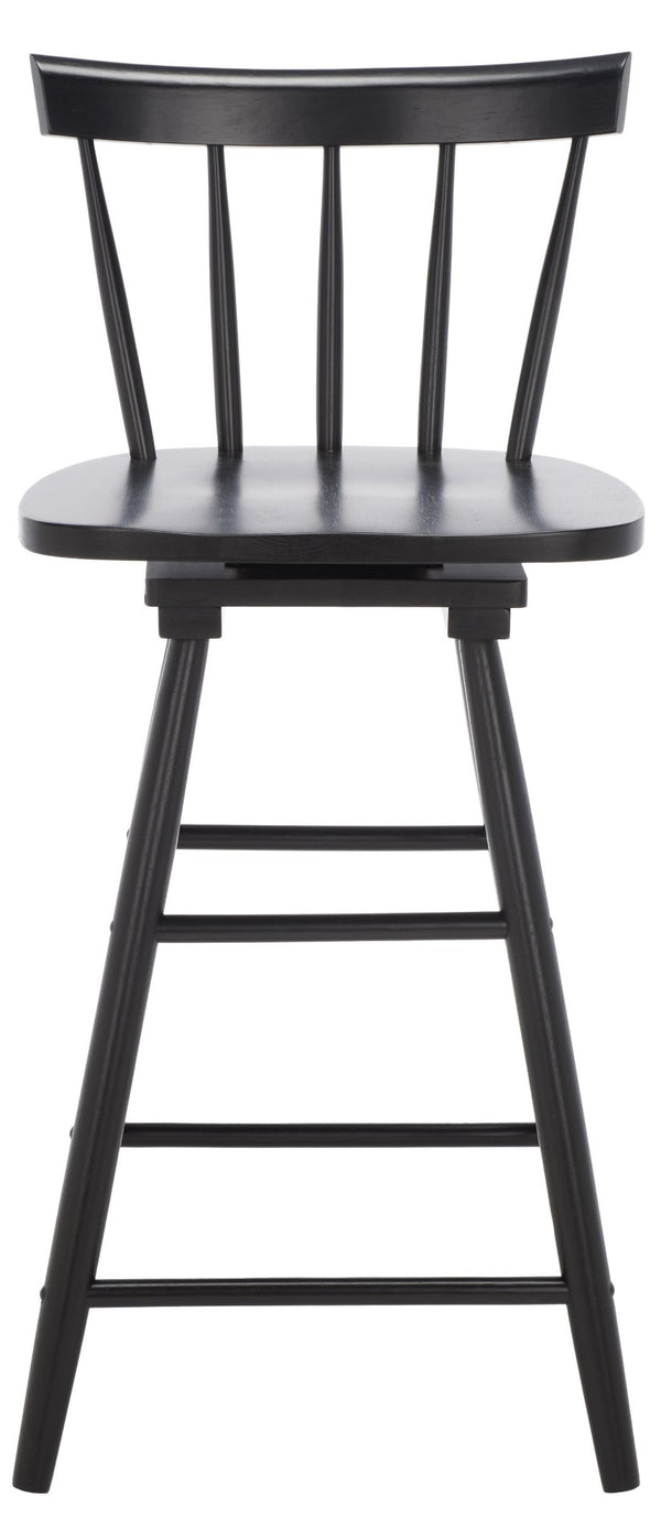 Safavieh Tage Swivel Counter Stool – Modern Farmhouse Charm With 360° Swivel Seat For Stylish Comfort Black BST1400A