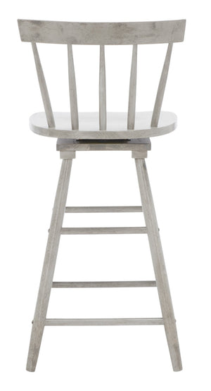 Safavieh Tage Swivel Counter Stool – Modern Farmhouse Charm With 360° Swivel Seat For Stylish Comfort Grey BST1400B