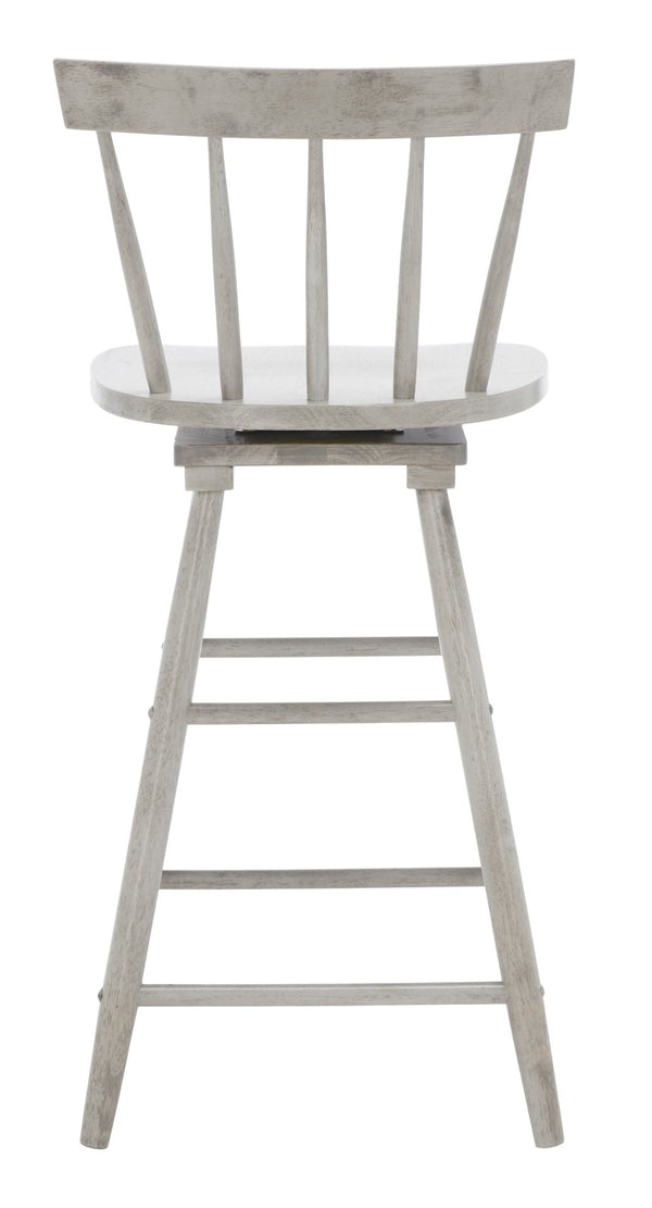 Safavieh Tage Swivel Counter Stool – Modern Farmhouse Charm With 360° Swivel Seat For Stylish Comfort Grey BST1400B