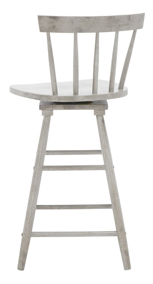 Safavieh Tage Swivel Counter Stool – Modern Farmhouse Charm With 360° Swivel Seat For Stylish Comfort Grey BST1400B
