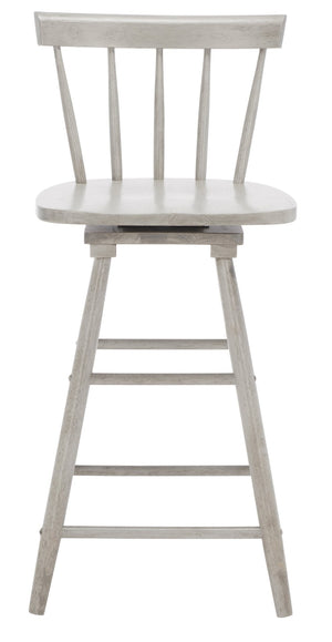 Safavieh Tage Swivel Counter Stool – Modern Farmhouse Charm With 360° Swivel Seat For Stylish Comfort Grey BST1400B
