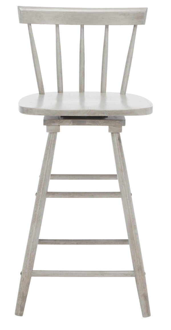 Safavieh Tage Swivel Counter Stool – Modern Farmhouse Charm With 360° Swivel Seat For Stylish Comfort Grey BST1400B