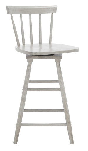 Safavieh Tage Swivel Counter Stool – Modern Farmhouse Charm With 360° Swivel Seat For Stylish Comfort Grey BST1400B