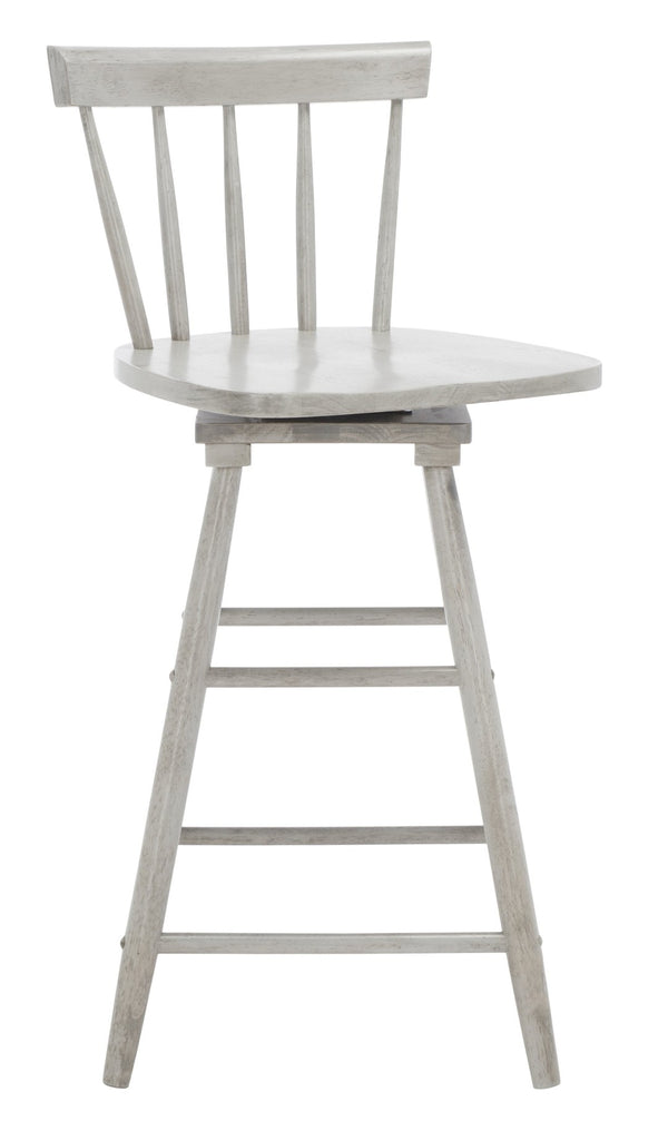 Safavieh Tage Swivel Counter Stool – Modern Farmhouse Charm With 360° Swivel Seat For Stylish Comfort Grey BST1400B