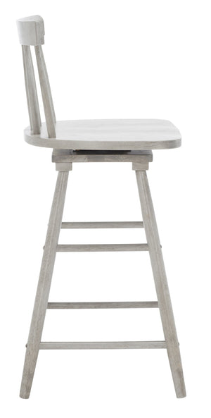 Safavieh Tage Swivel Counter Stool – Modern Farmhouse Charm With 360° Swivel Seat For Stylish Comfort Grey BST1400B