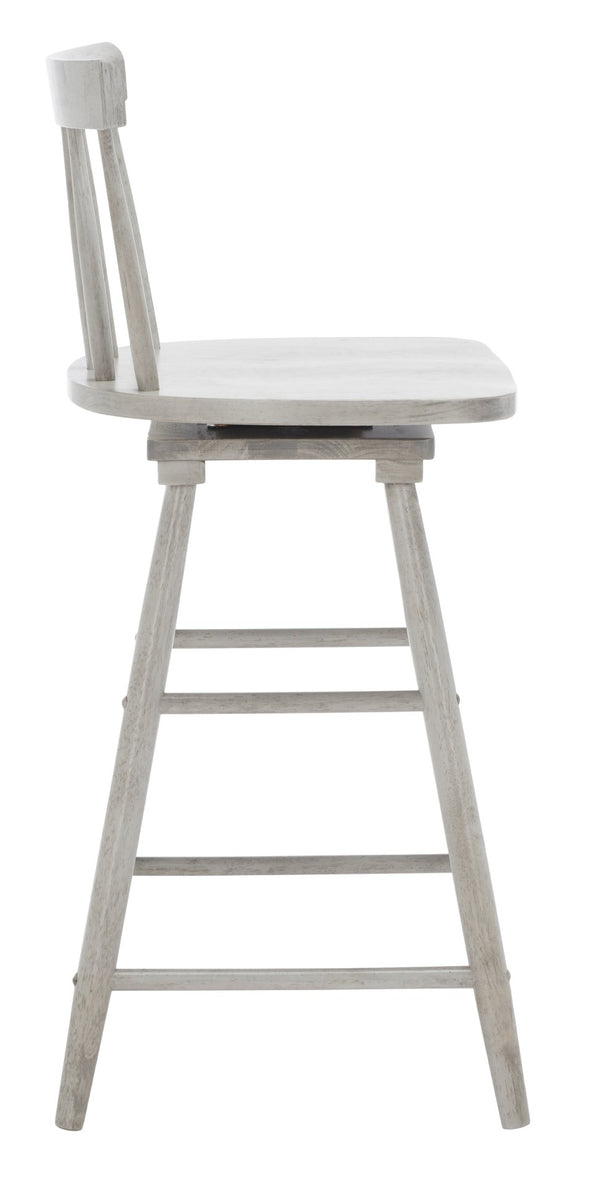 Safavieh Tage Swivel Counter Stool – Modern Farmhouse Charm With 360° Swivel Seat For Stylish Comfort Grey BST1400B
