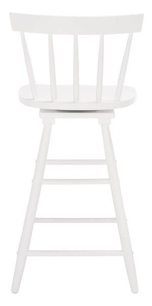 Safavieh Tage Swivel Counter Stool – Modern Farmhouse Charm With 360° Swivel Seat For Stylish Comfort White BST1400C