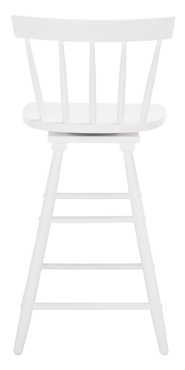 Safavieh Tage Swivel Counter Stool – Modern Farmhouse Charm With 360° Swivel Seat For Stylish Comfort White BST1400C