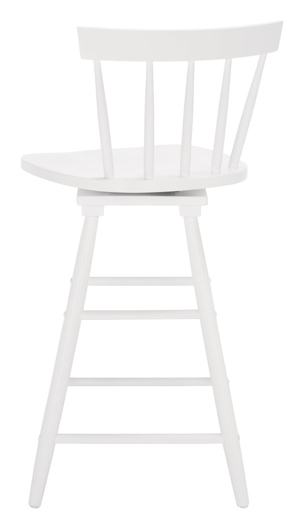 Safavieh Tage Swivel Counter Stool – Modern Farmhouse Charm With 360° Swivel Seat For Stylish Comfort White BST1400C