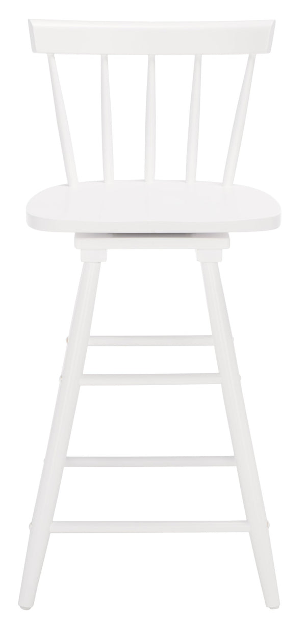 Safavieh Tage Swivel Counter Stool – Modern Farmhouse Charm With 360° Swivel Seat For Stylish Comfort White BST1400C