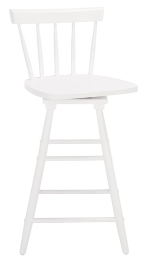 Safavieh Tage Swivel Counter Stool – Modern Farmhouse Charm With 360° Swivel Seat For Stylish Comfort White BST1400C