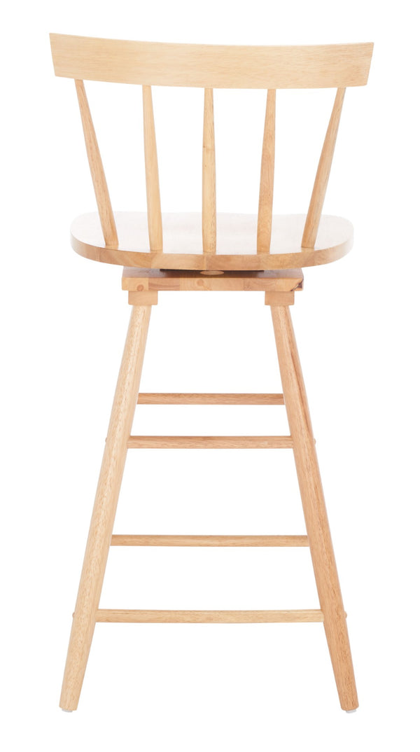 Safavieh Tage Swivel Counter Stool – Modern Farmhouse Charm With 360° Swivel Seat For Stylish Comfort Natural BST1400D