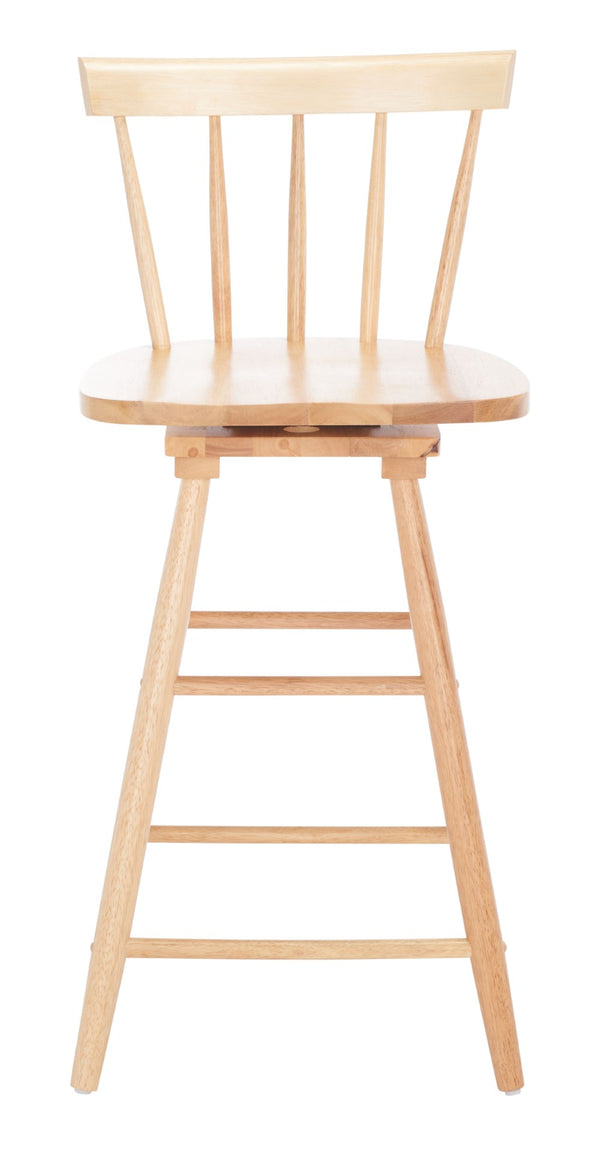 Safavieh Tage Swivel Counter Stool – Modern Farmhouse Charm With 360° Swivel Seat For Stylish Comfort Natural BST1400D
