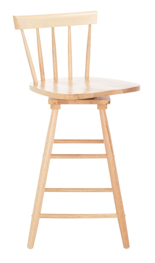 Safavieh Tage Swivel Counter Stool – Modern Farmhouse Charm With 360° Swivel Seat For Stylish Comfort Natural BST1400D