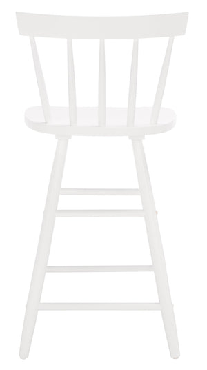 Safavieh Tally Wood Counter Stool - Modern Farmhouse Design With Timeless Windsor Style For Your Kitchen Bar White BST1401C