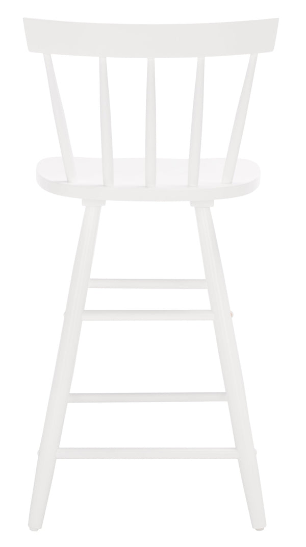 Safavieh Tally Wood Counter Stool - Modern Farmhouse Design With Timeless Windsor Style For Your Kitchen Bar White BST1401C