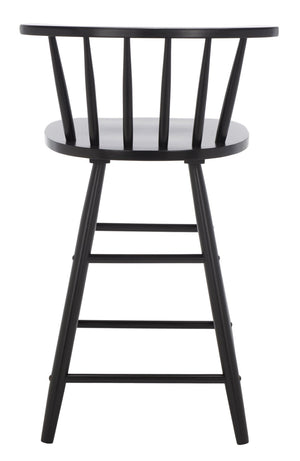 Safavieh Jay Counter Stool - Rustic-Chic Farmhouse Design For Timeless Dining Spaces With Durable Comfort Black BST1403A