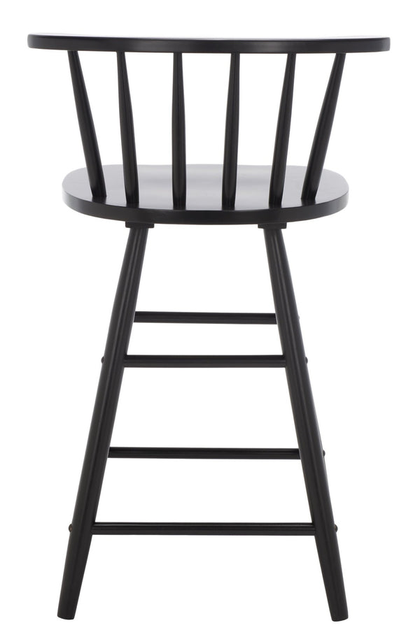 Safavieh Jay Counter Stool - Rustic-Chic Farmhouse Design For Timeless Dining Spaces With Durable Comfort Black BST1403A