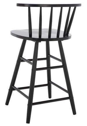 Safavieh Jay Counter Stool - Rustic-Chic Farmhouse Design For Timeless Dining Spaces With Durable Comfort Black BST1403A